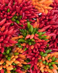 Peppers at market