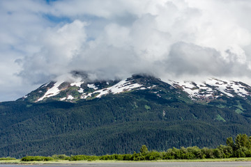 Fototapeta premium Snow Capped Alaskan Mountains