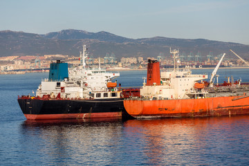 Two Tankers in Gibralter
