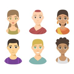 People nationality race vector illustration.