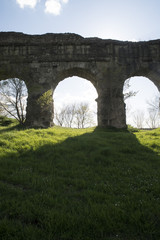 Fototapeta na wymiar Archi di un acquedotto romano 