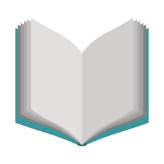 academic book icon over white background. Learning knowledge and library theme. Colorful design. vector illustration