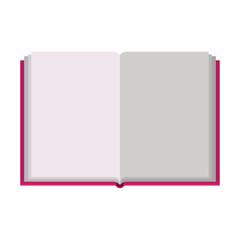 academic book icon over white background. Learning knowledge and library theme. Colorful design. vector illustration