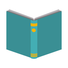 academic book icon over white background. Learning knowledge and library theme. Colorful design. vector illustration