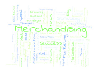Merchandising word cloud