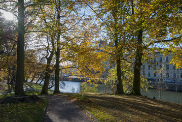 City park in Gothenburg Sweden