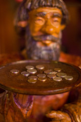 Decorative figurine in a restaurant
