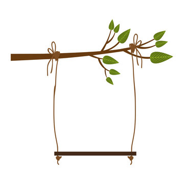 tree swing icon image vector illustration design 