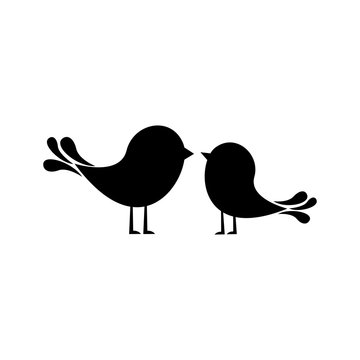 lovebirds cartoon icon image vector illustration design 