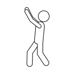 man pictogram icon image vector illustration design 