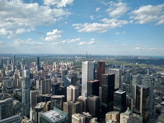 View from Toronto CN Tower