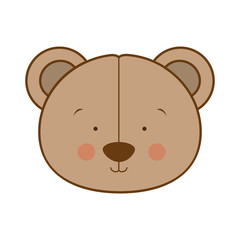 teddy bear character icon image vector illustration design 