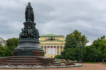 Obraz premium Catherine the Great Statue