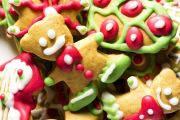 christmas new year  cookies  background , christmas decoration