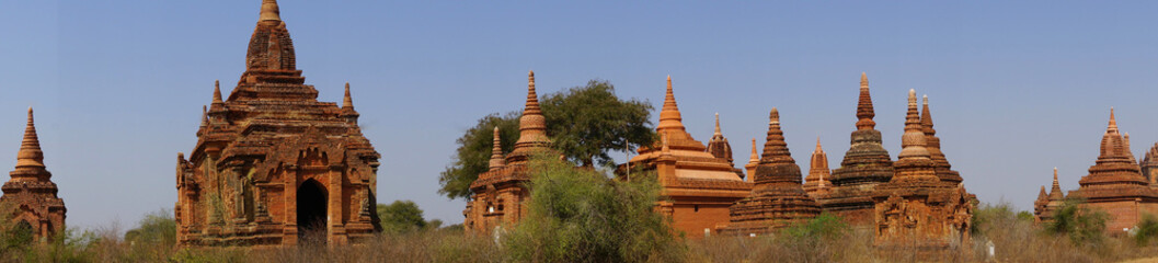 Red Sandstone stupas and temple