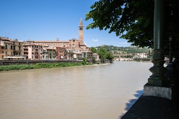 Chiesa Santa Anastasia, the largest church in Verona, Italy
