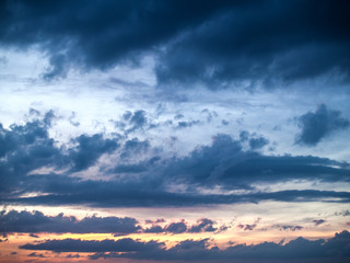Background of clouds on the sky