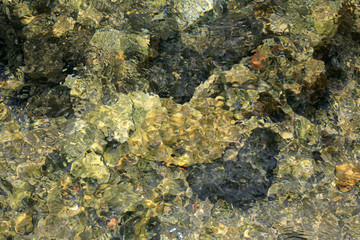 Jordan River. Hermon National Park. Israël.