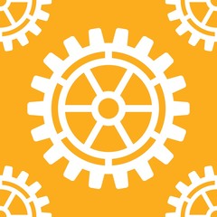 Obraz premium Vector gears icons seamless patterns