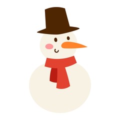 Cartoon snowman character