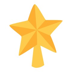 Christmas star tree symbol vector