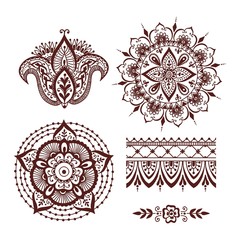Mehendi pattern illustration