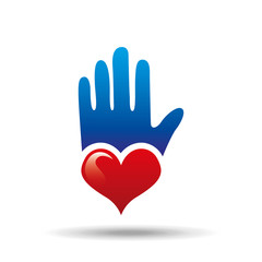 insurance healthy heart design icon vector illustration eps 10