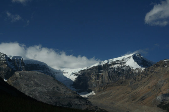 Mountains And Lateral Moraine