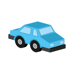 car sedan blue icon design vector illustration eps 10