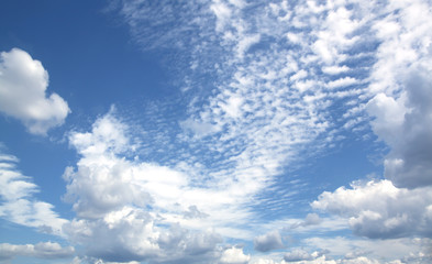 blue sky and clouds sky.