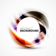 Modern shiny blurred swirl template