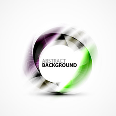 Modern shiny blurred swirl template