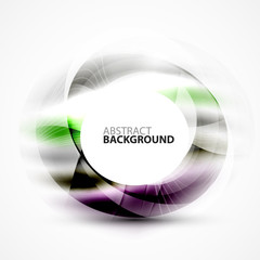 Modern shiny blurred swirl template