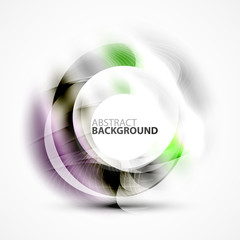 Modern shiny blurred swirl template