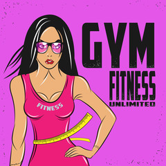Poster GYM. Fitness