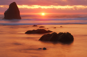 Oregon Sunset, Cannon Beach Oregon