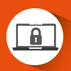 sign padlock security shield steel icon vector illustration eps 10