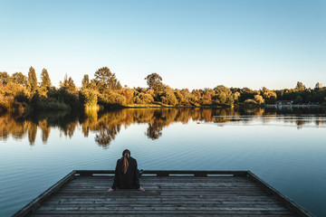 Girl at Trout Lake in Vancouver, Canada - 126596079