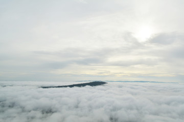 Sea mist in morning   winter season ,Thailand 
