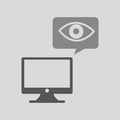 globe symbol icon surveillance design vector illustration eps 10