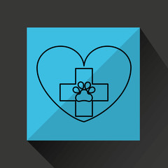 animal hospital care icon vector illustration eps 10