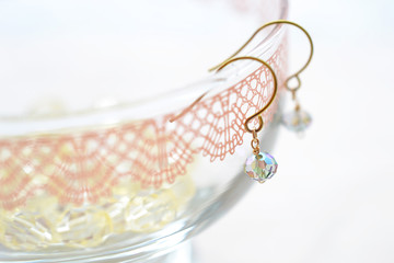 ビーズのピアス