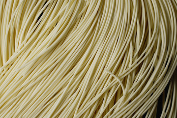 Chinese noodles, close up