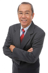 Businessman looking at camera, smiling