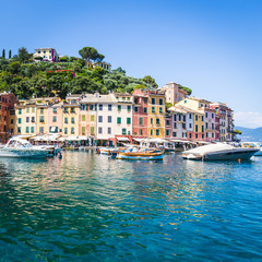 Obraz premium Portofino, Italy - Summer 2016 - view from the sea