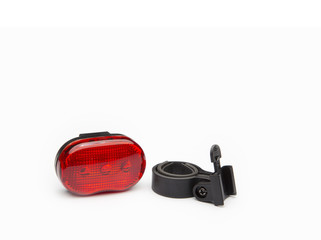 Rear red reflector with holder for  bicycle