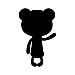 teddy bear character icon image vector illustration design 