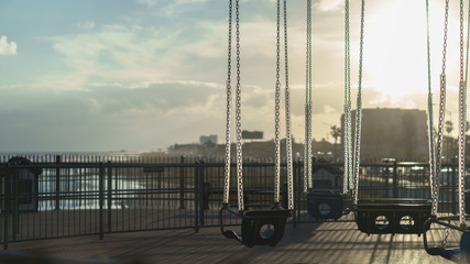 Sunset on the pier