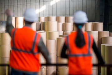 Paper mill factory workers © agnormark