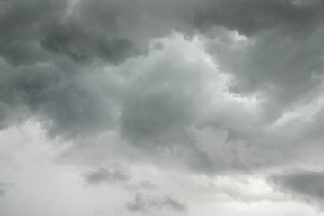 Obraz premium Cloudy stormy black and white dramatic sky